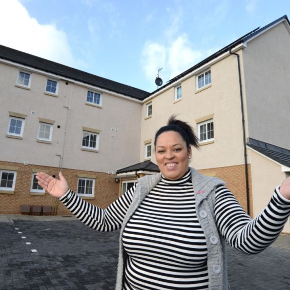 Nattalie McCulloch is delighted with her home in Braehead.