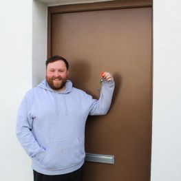 Robert McFadyen, at his new home at the Bellgrove, October 2026