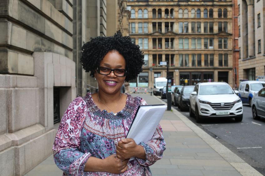 GHA tenant Funmi Komolafe found work after signing up for Routes into Care. 